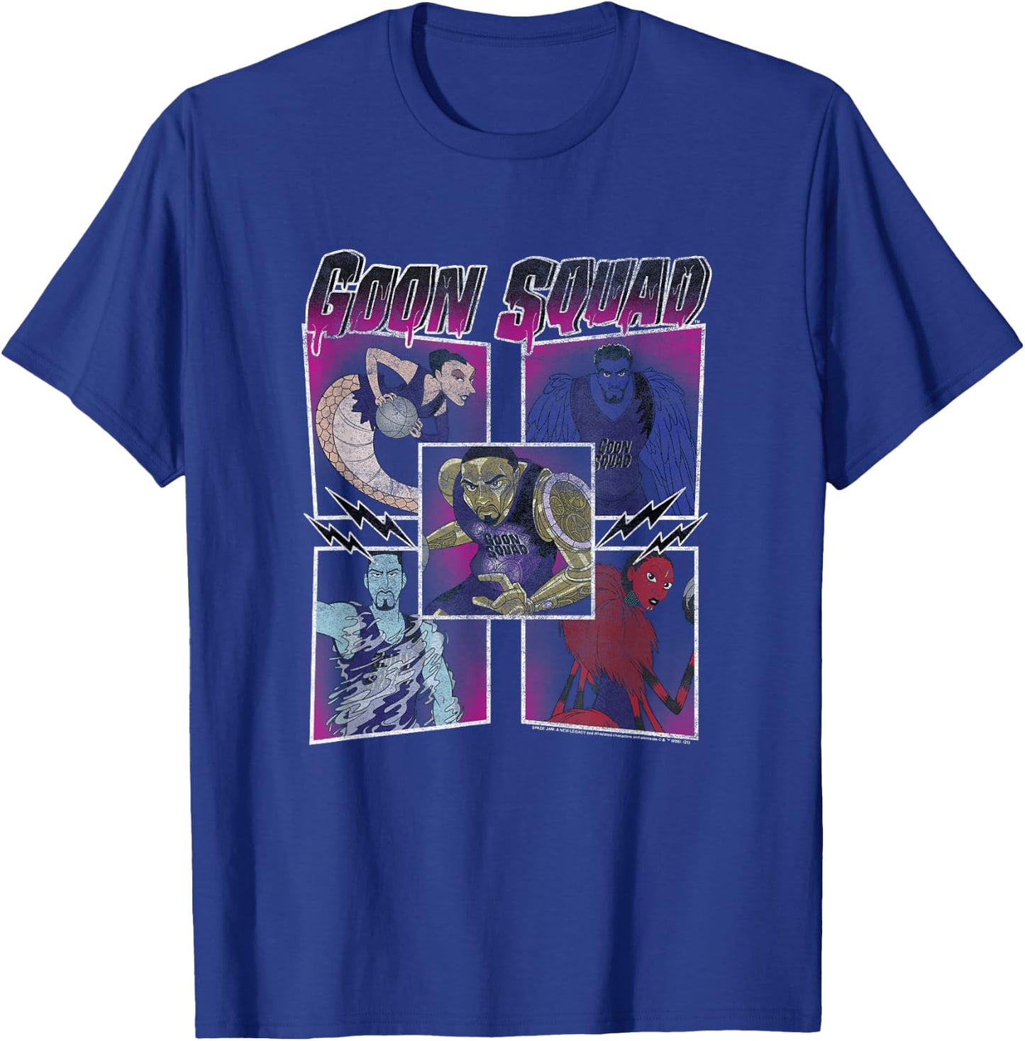 Space Jam: A New Legacy Group Shot Goon Squad Box Up T-Shirt - T-Shirt | Royal