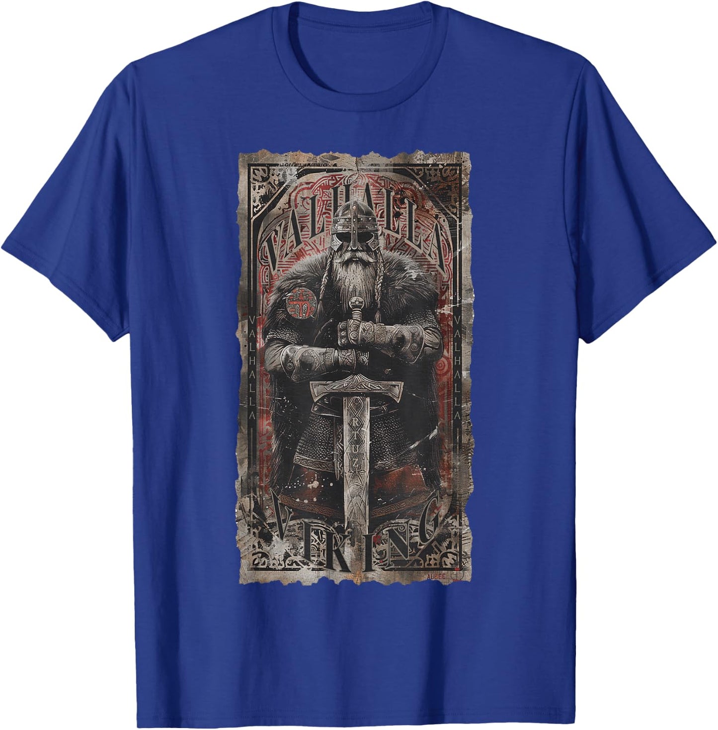 Valhalla Odin Thor Runes Viking Helmet Warrior Viking T-Shirt - T-Shirt | Royal