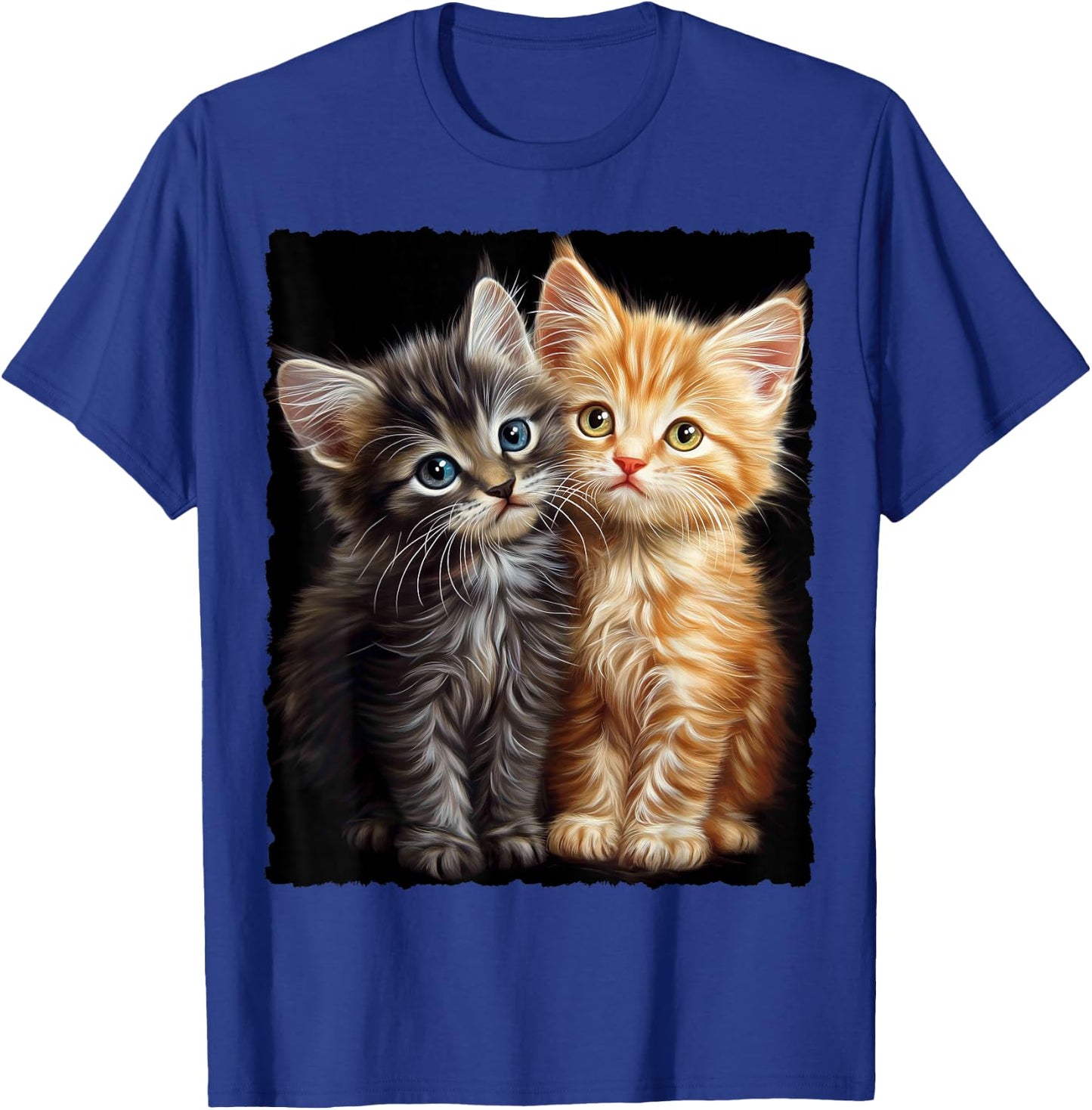 Cute Magic Cat Kitten Fantasy Art , black T-Shirt - T-Shirt | Royal