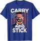 Teddy Roosevelt T Shirt 4th of July USA Flag Shirt Big Stick T-Shirt - T-Shirt | Royal