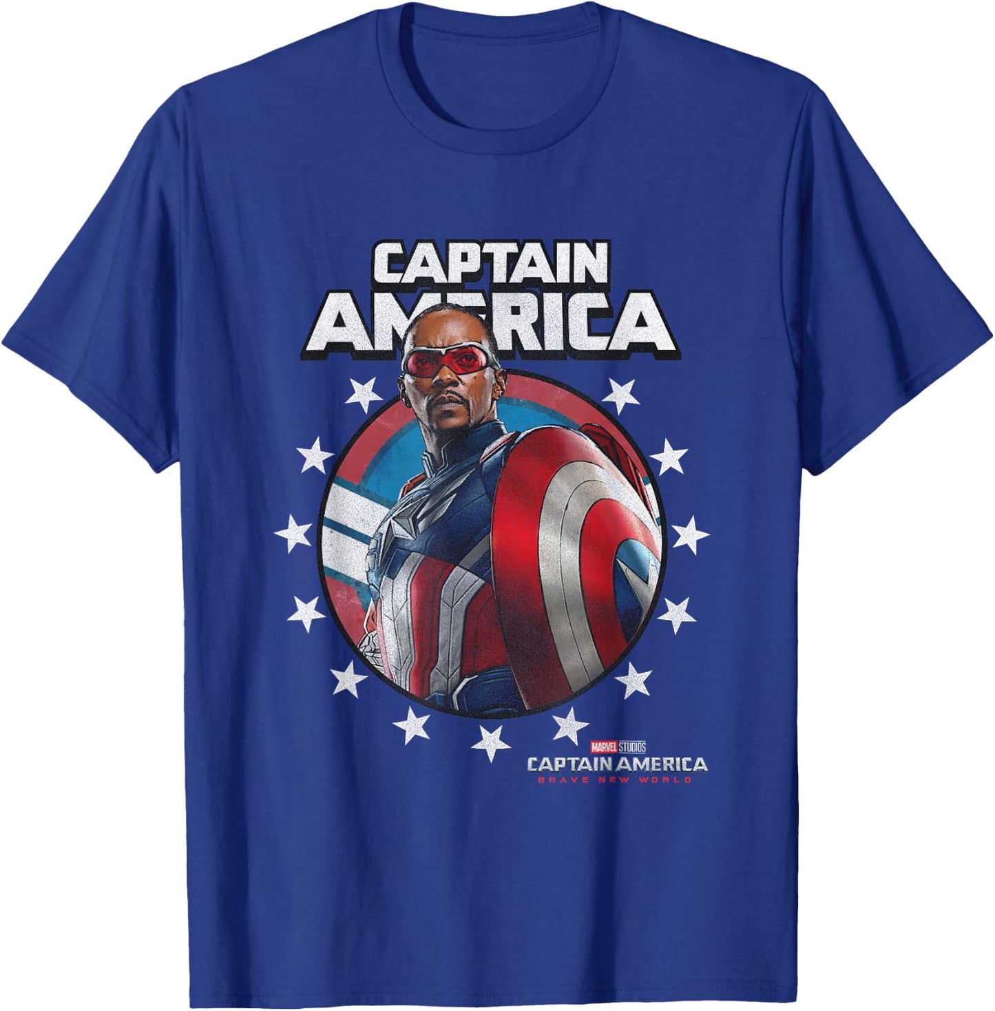 Marvel Captain America: Brave New World Star Spangled Sam T-Shirt - T-Shirt | Royal