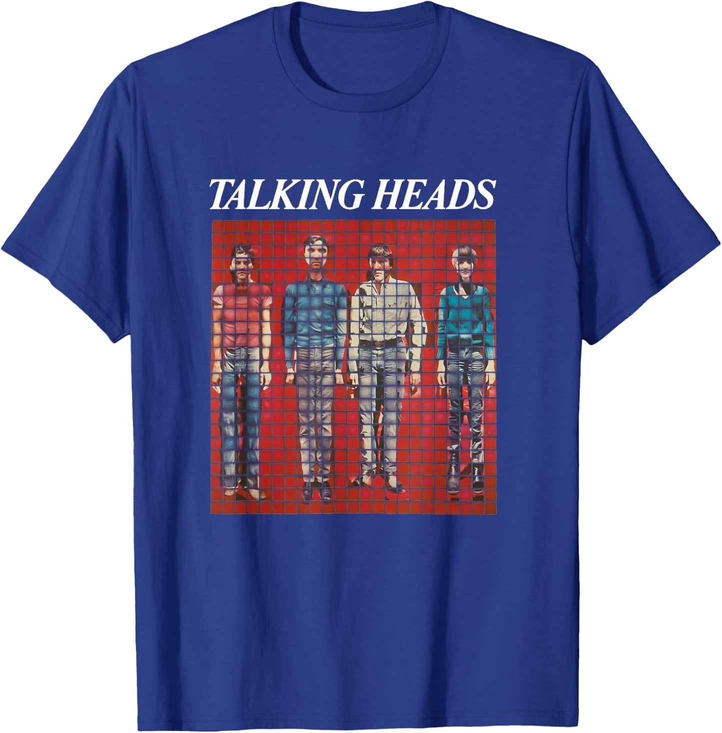 Talking Heads Pixel Portrait T-Shirt - T-Shirt | Royal