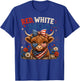 Red White and Moo Cow 4th of July 250 Years Patriotic T-Shirt - T-Shirt | Royal