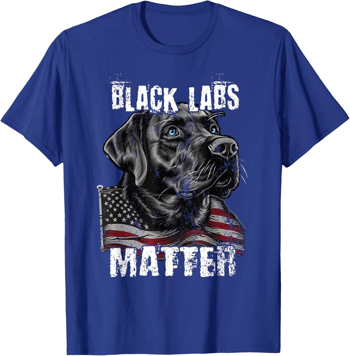 Black Labs Matter Labrador Retriever Parody Lab T-Shirt - T-Shirt | Royal