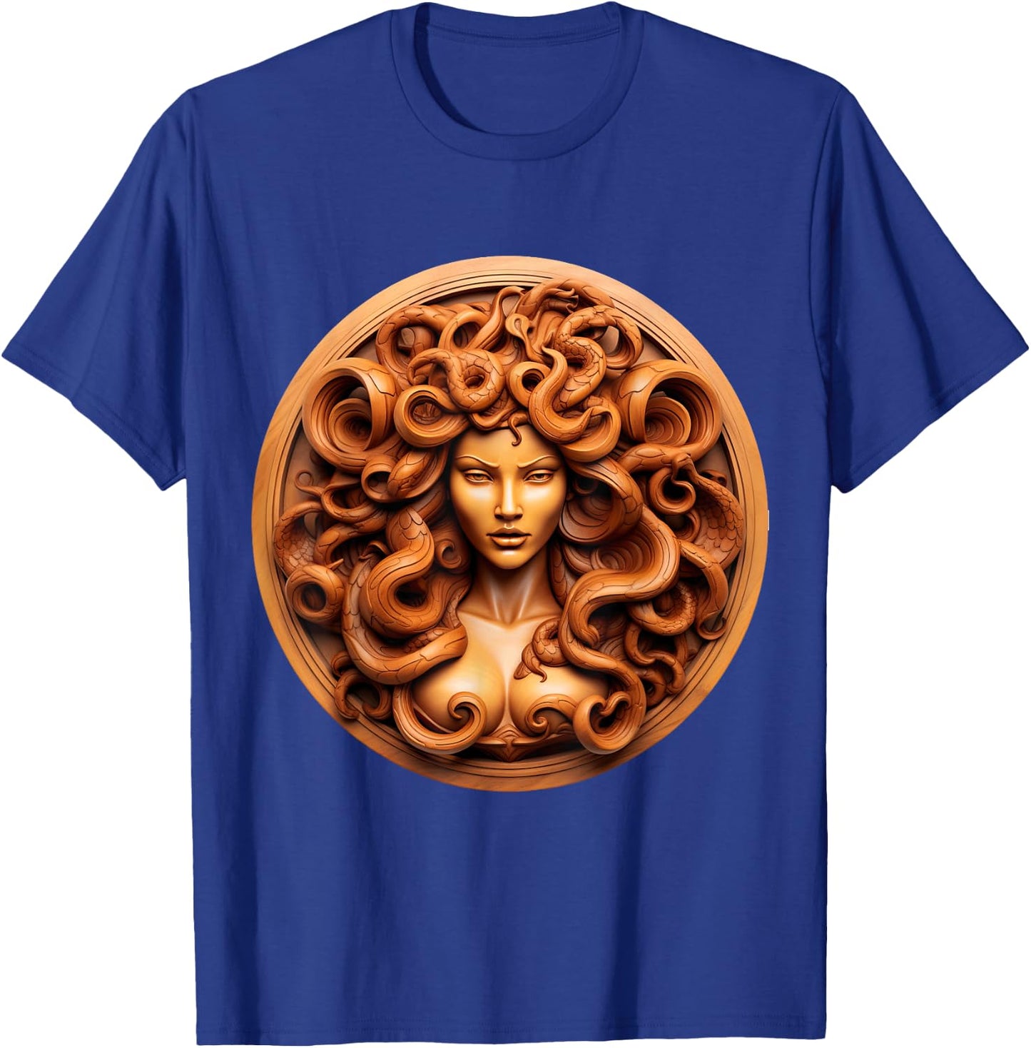 Medusahead Greek Mythology Ancient Snake Hair T-Shirt - T-Shirt | Royal