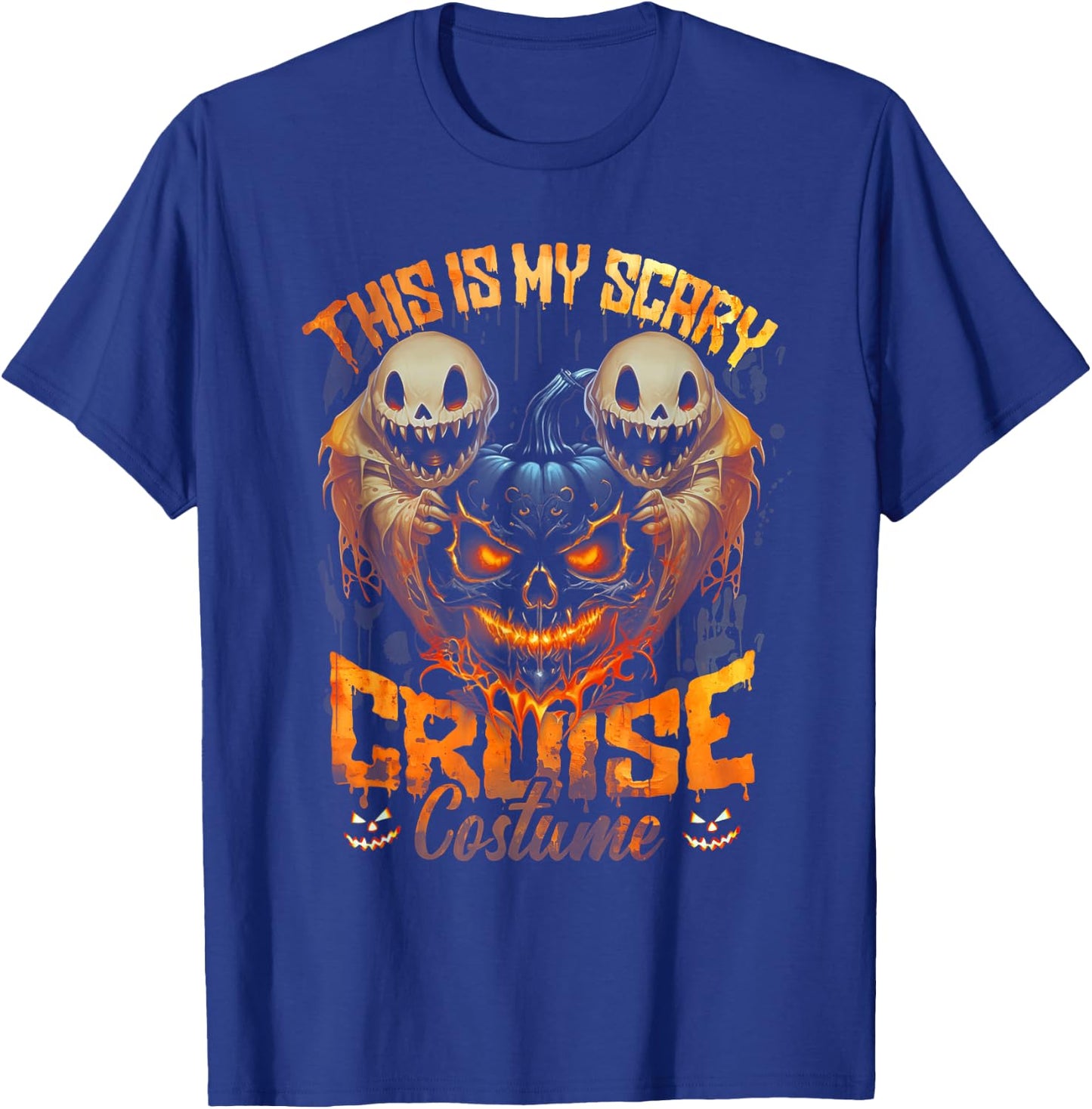 This Is My Scary Cruise Costume Devil Ghost Horror Halloween T-Shirt - T-Shirt | Royal