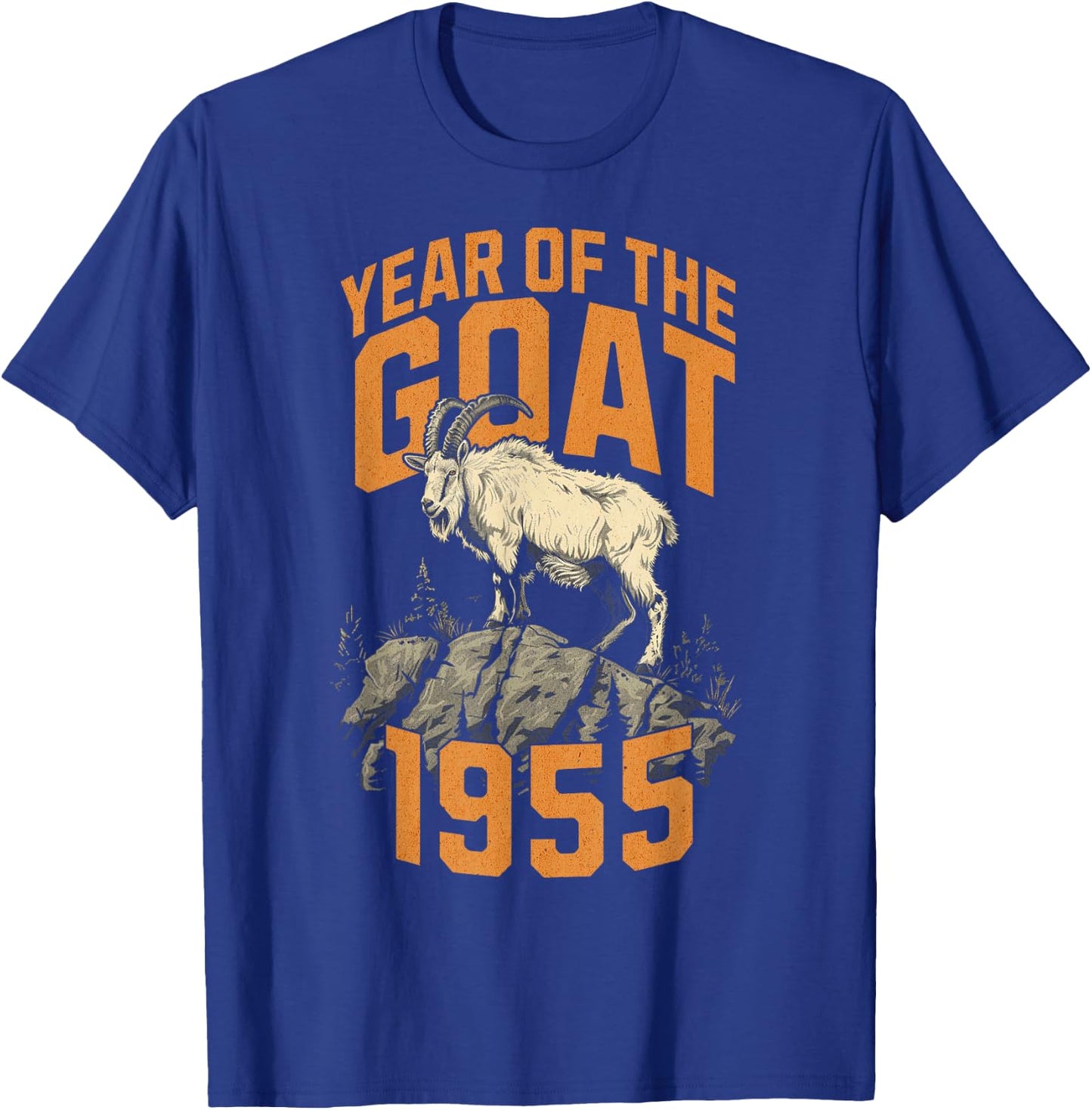 Born in 1955 Year of the Goat Chinese Zodiac Sign T-Shirt - T-Shirt | Royal