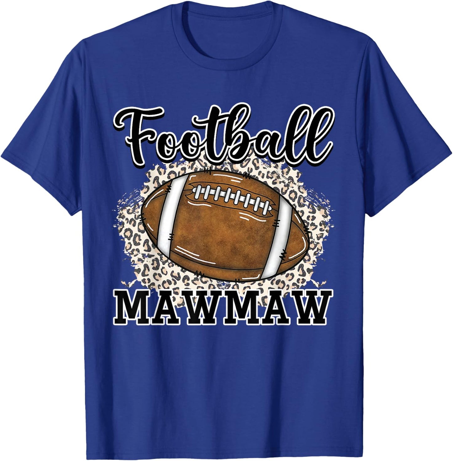 Football Mawmaw Leopard T-Shirt - T-Shirt | Royal