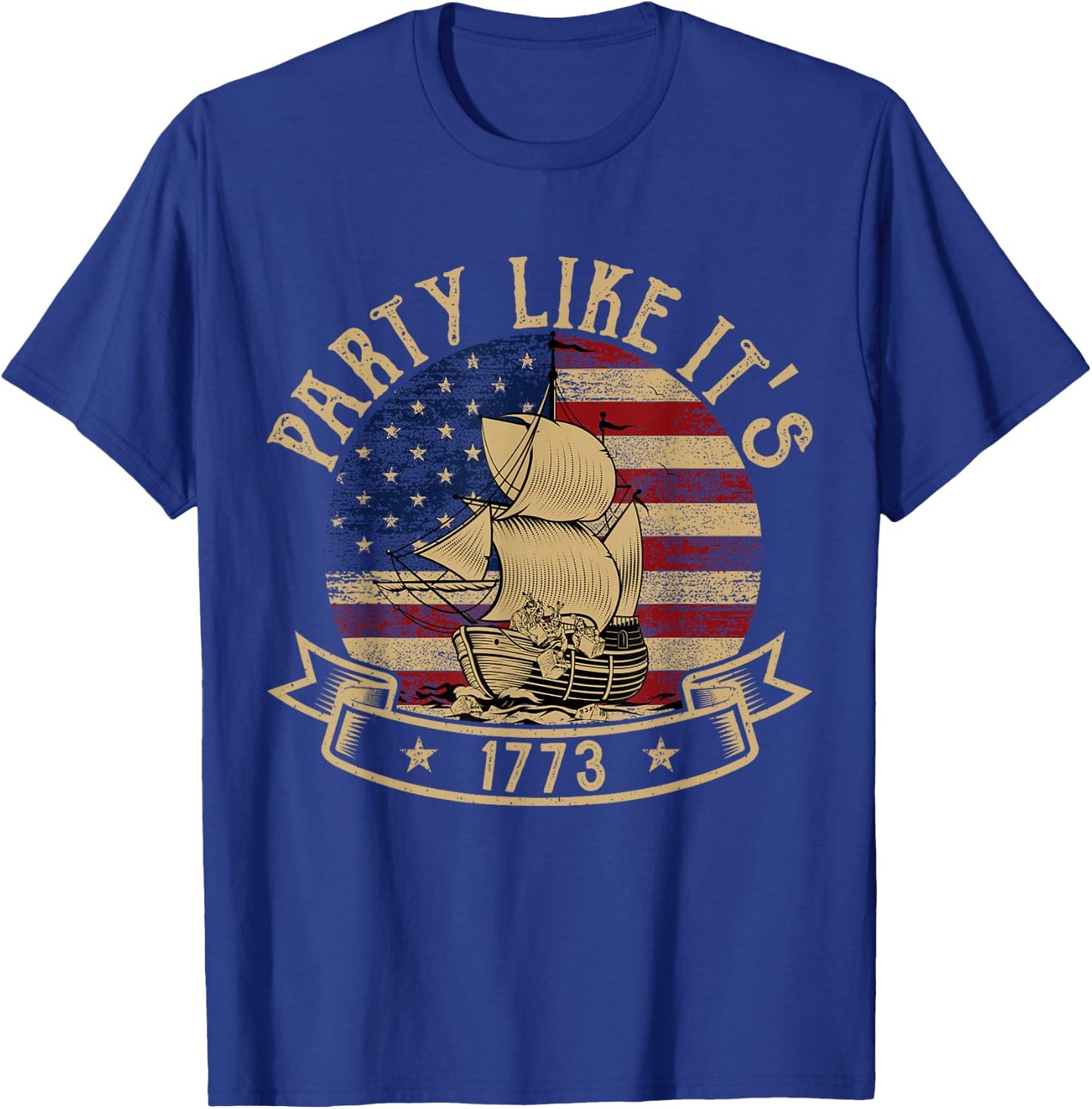 Party Like it's 1773 Boston Tea Funny American History T-Shirt - T-Shirt | Royal