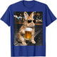 Lustiger Hase trinkt Bier mit Sonnenbrille Frohe Ostern T-Shirt - T-Shirt | Royal