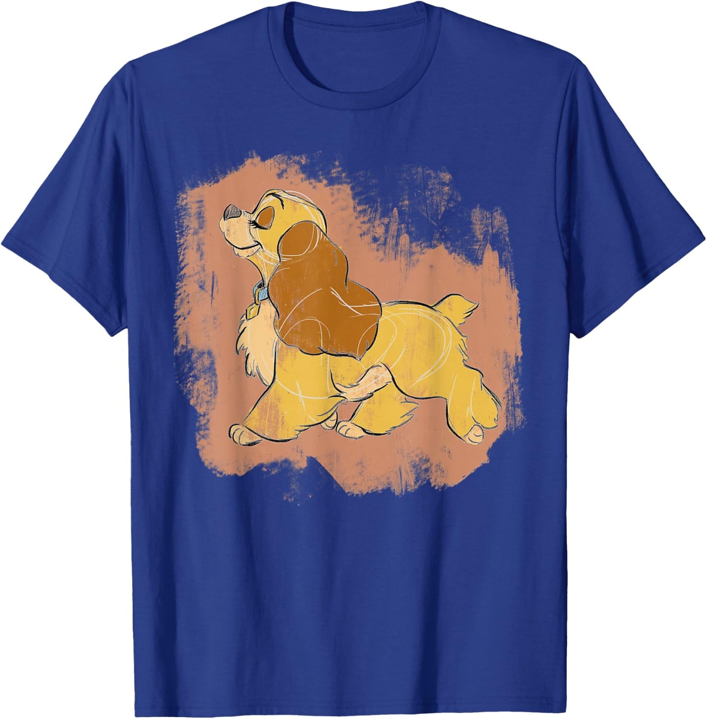 Disney Lady and The Tramp Lady Strut Sketch T-Shirt - T-Shirt | Royal