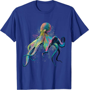 Octopus Ocean Animal Marine Biologist Scuba Diving Diver T-Shirt - T-Shirt | Royal