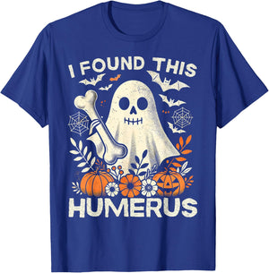 Funny I Found This Humerus Ghost Halloween Costume Boo T-Shirt - T-Shirt | Royal