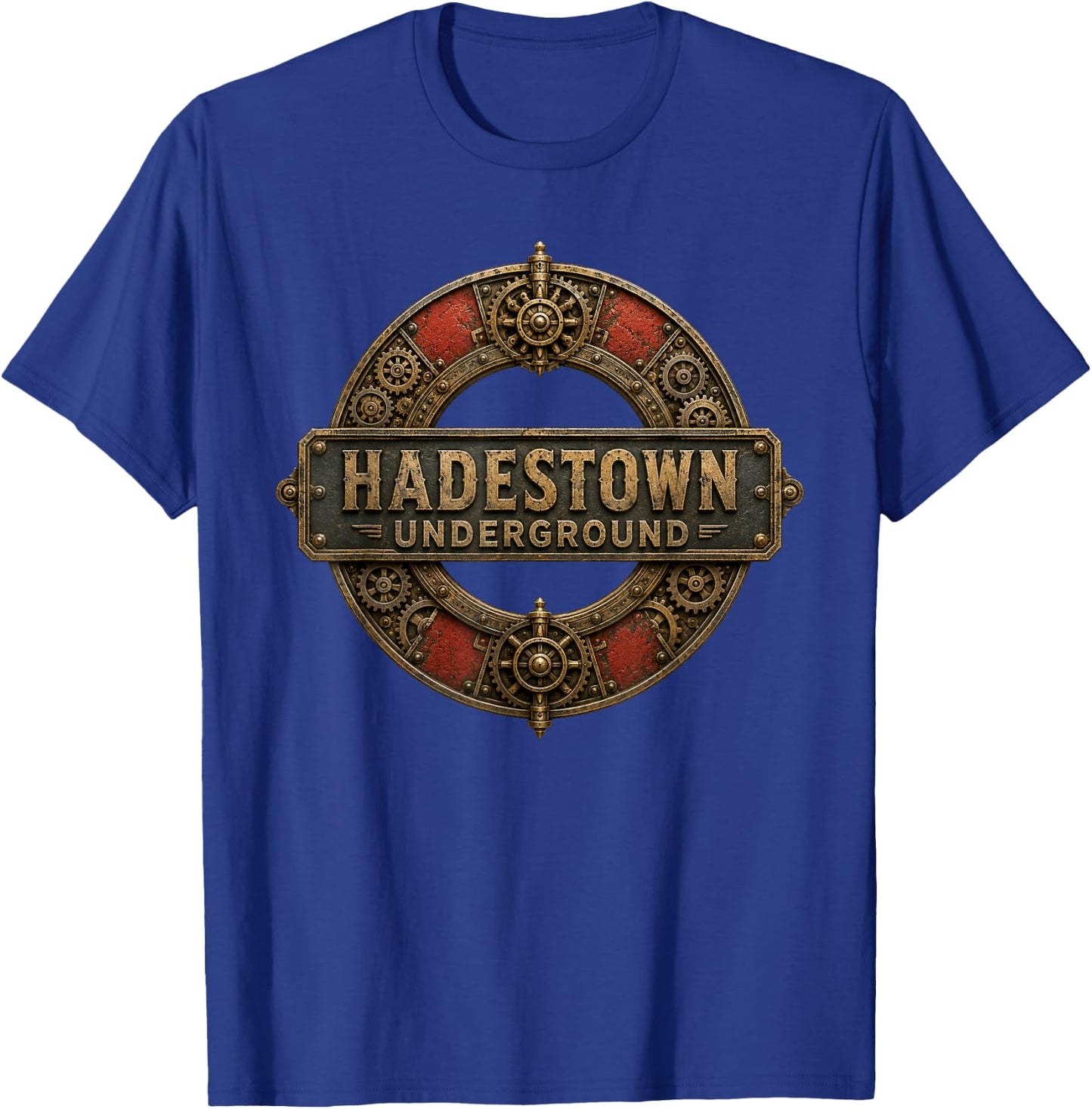 Retro Hadestown Underground Inspired Logo Men Women T-Shirt - T-Shirt | Royal