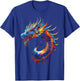 Naga Dragon Graphic Mythical Illustration Naga Dragon T-Shirt - T-Shirt | Royal