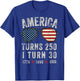 America Turns 250 I Turn 30 1776 1996 2026-30th Birthday T-Shirt - T-Shirt | Royal