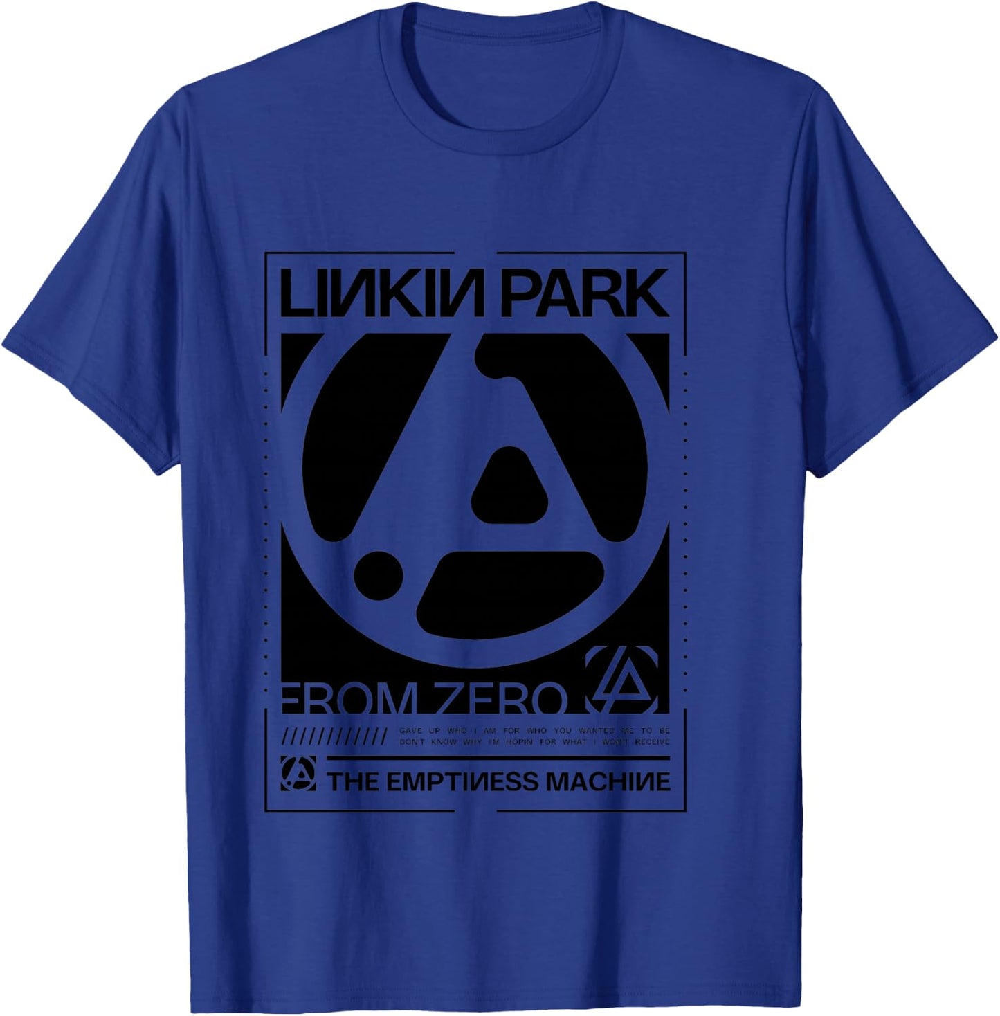Linkin Park logo in black and white of Zero Box , grey, S T-Shirt - T-Shirt | Royal