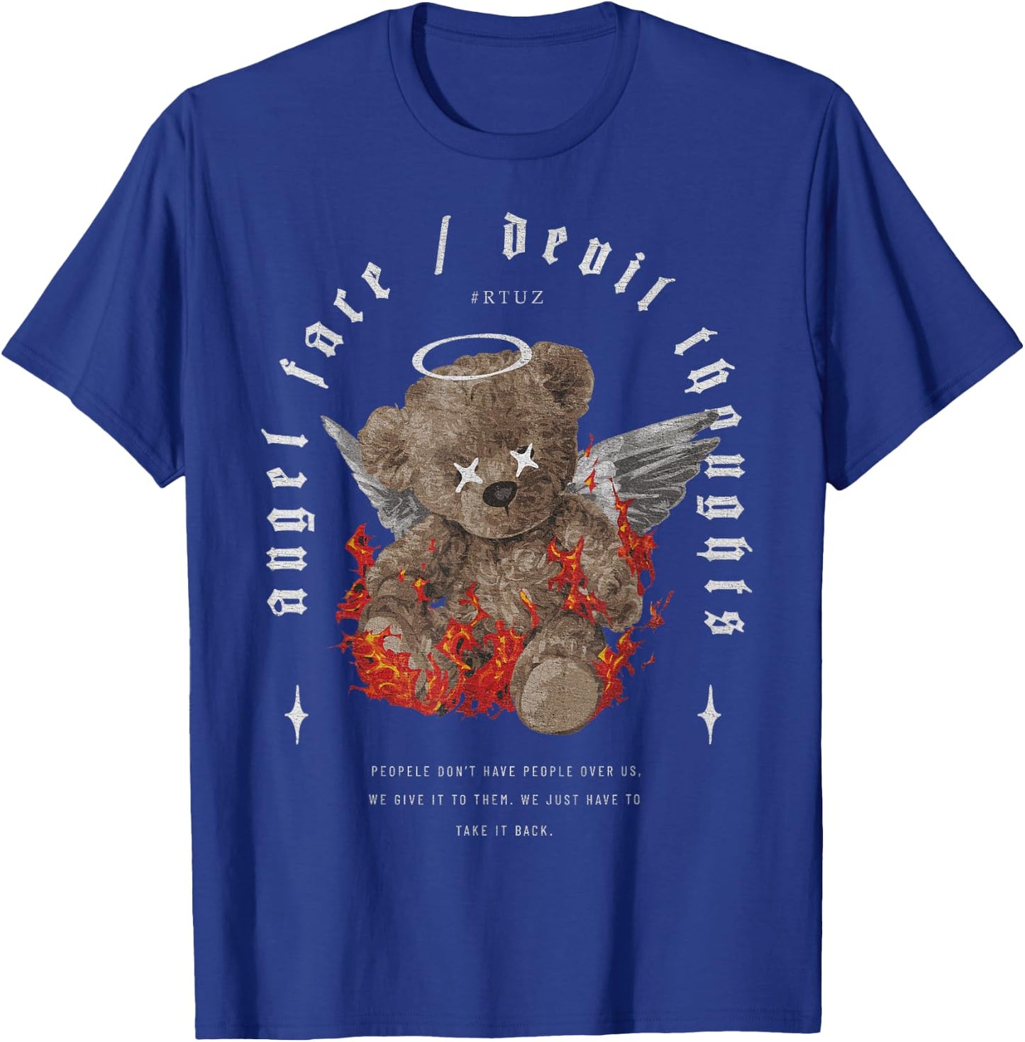 Teddy Hip Hop Urban Hipster Vintage Y2K Streetwear Teddy Bear T-Shirt - T-Shirt | Royal
