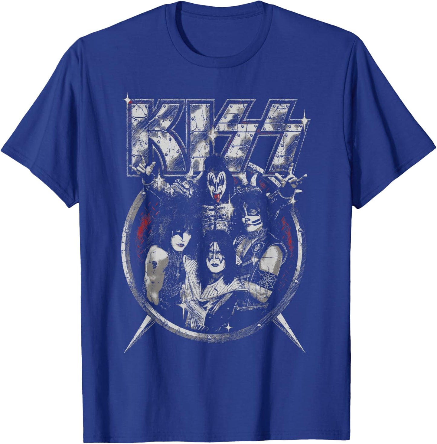 KISS - Heavy Metal Portrait T-Shirt - T-Shirt | Royal