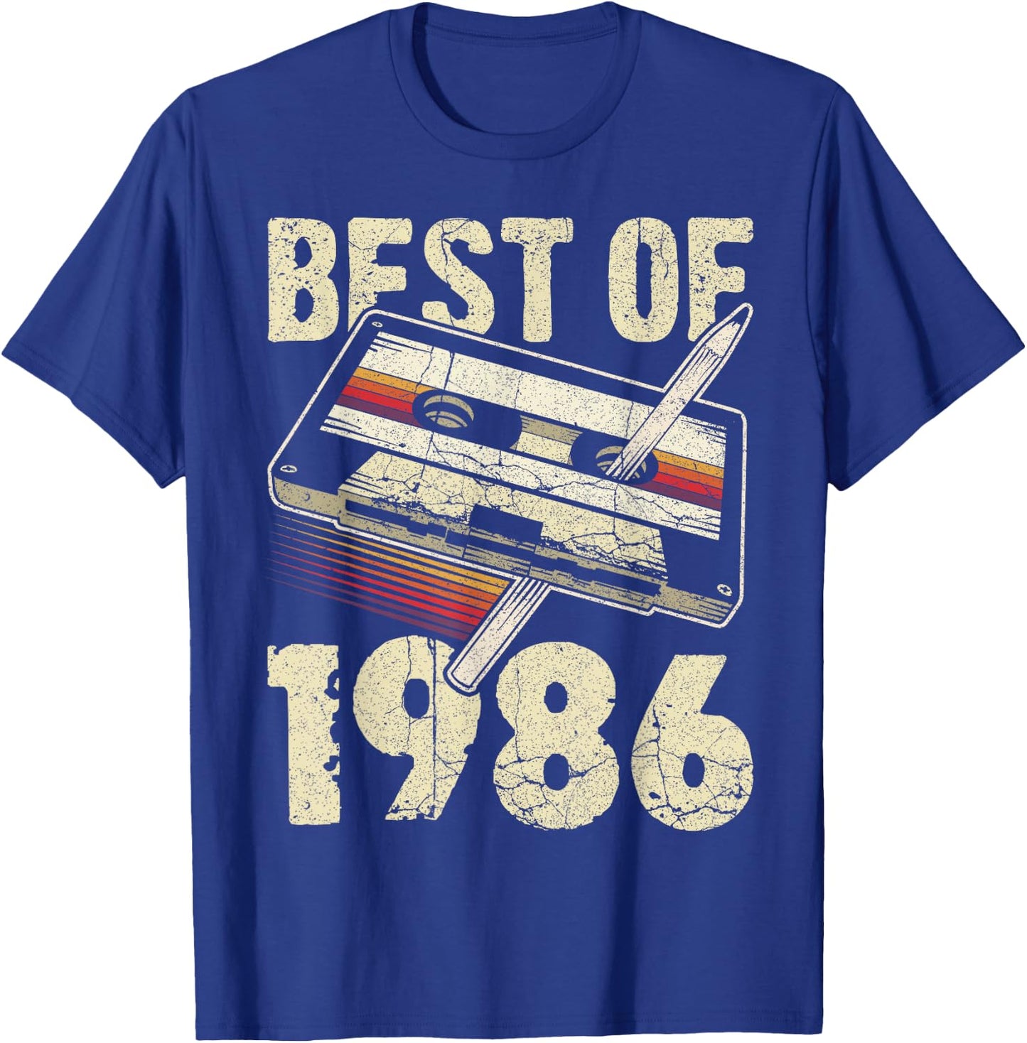 Best of 1986, Audio Kassette, 40. Geburtstag, 40 Jahre alt T-Shirt - T-Shirt | Royal