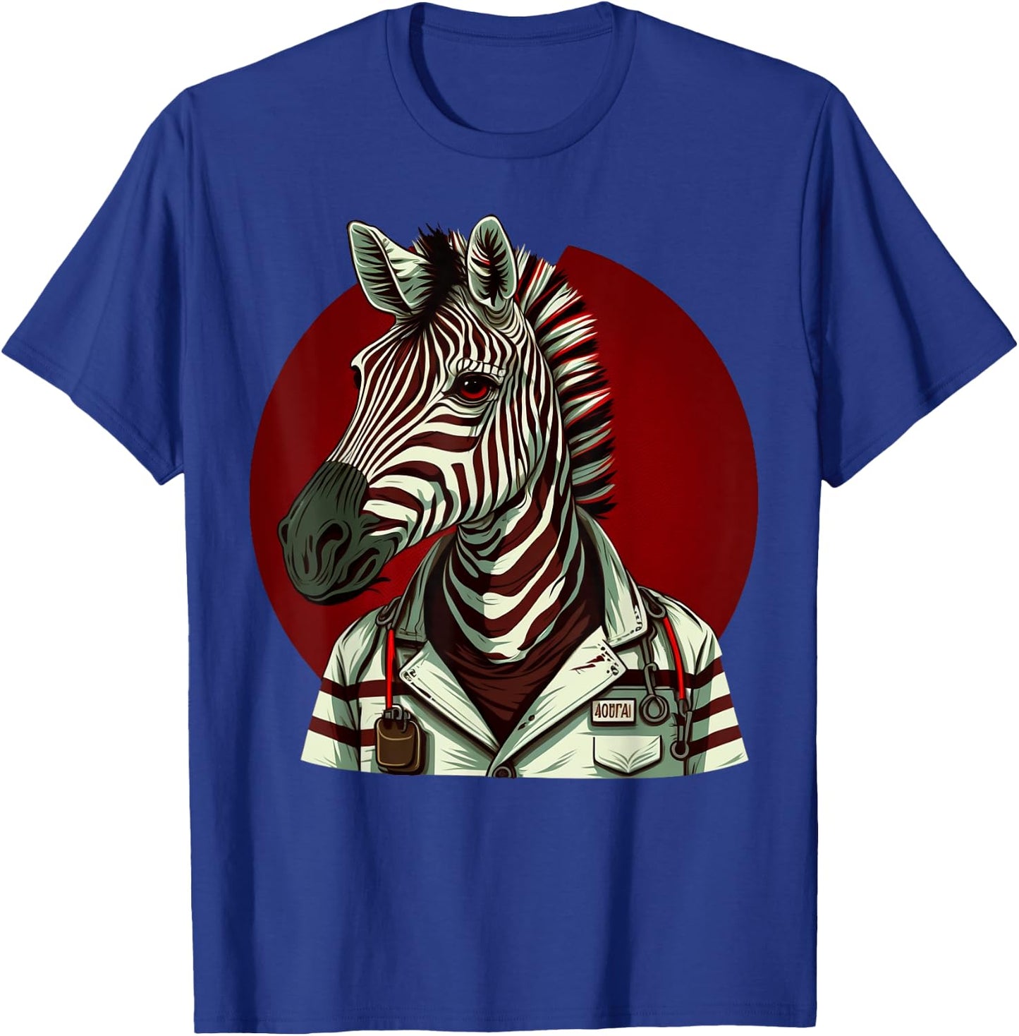 Medical Nursing Zebra on Nurse Zebra T-Shirt - T-Shirt | Royal