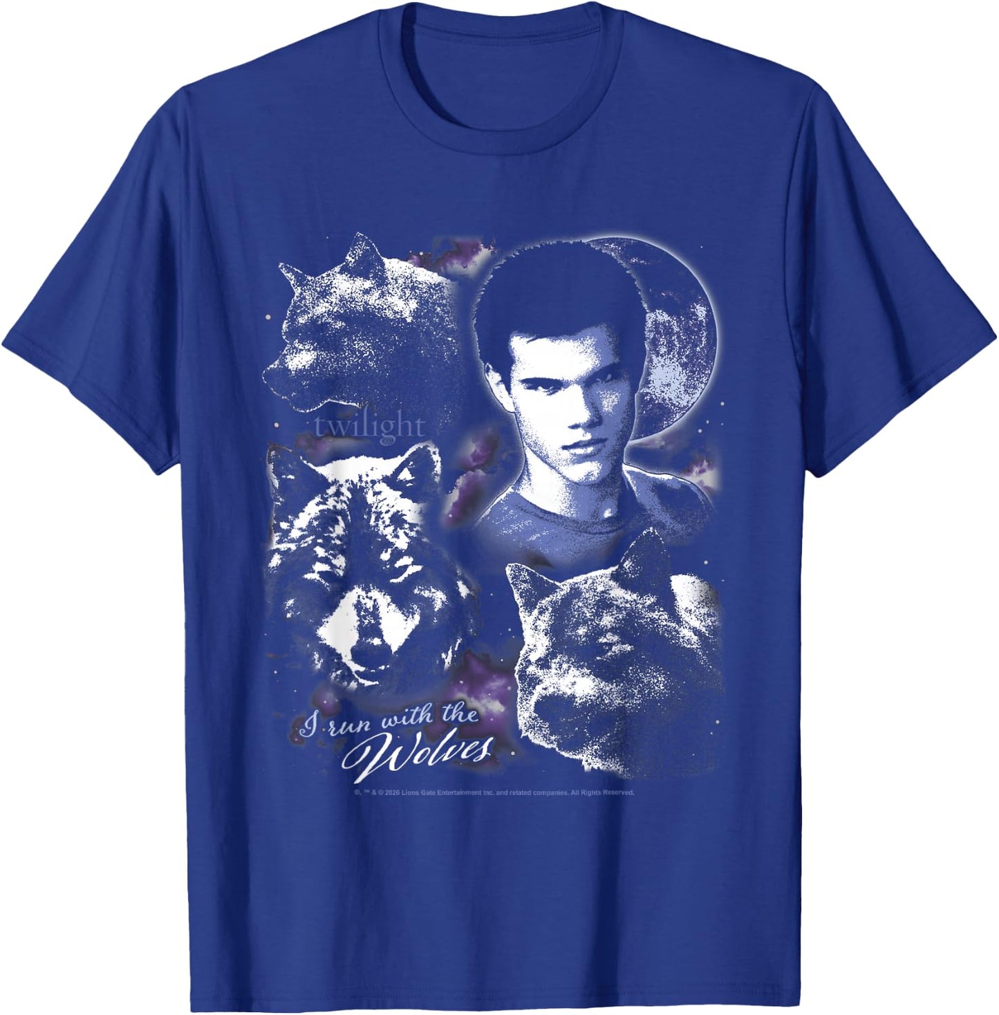 Twilight I Run with the Wolves Jacob Werewolf Retro Movie T-Shirt - T-Shirt | Royal