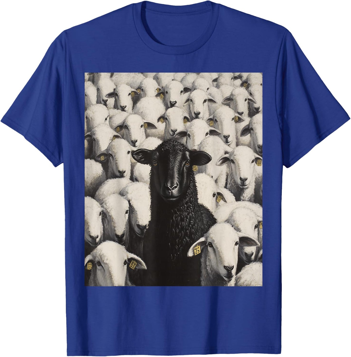 White Sheep Black T-Shirt - T-Shirt | Royal