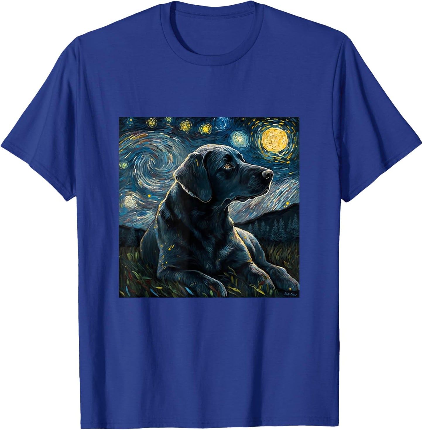 Cute Black Lab Black Labrador Retriever Puppy Dog Mom Animal T-Shirt - T-Shirt | Royal