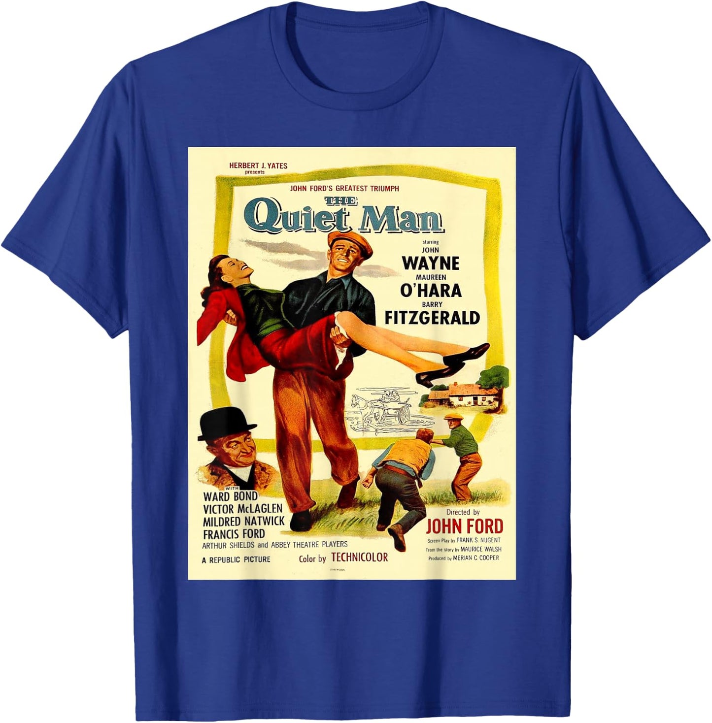 Vintage poster - The Quiet Man T-Shirt - T-Shirt | Royal