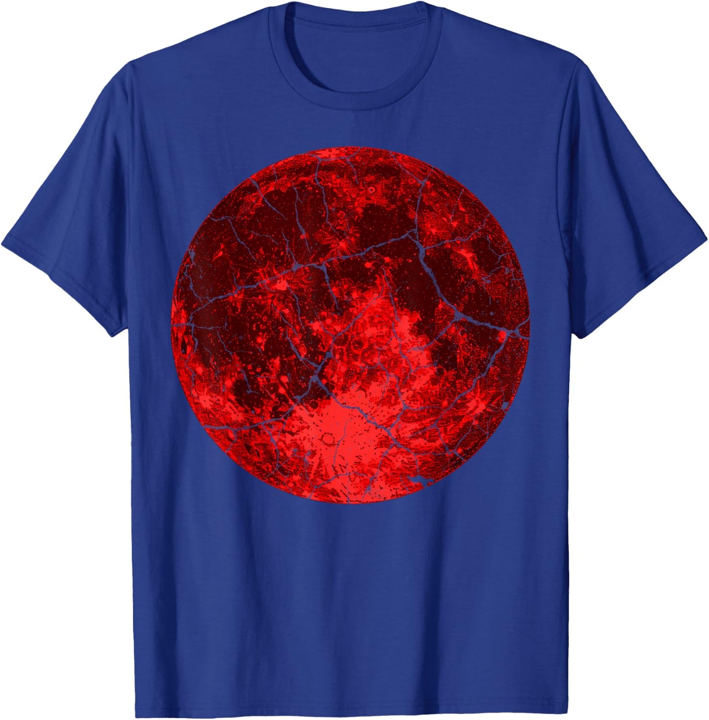 Last Minute Halloween Party Spooky Costume Red Blood Moon T-Shirt - T-Shirt | Royal