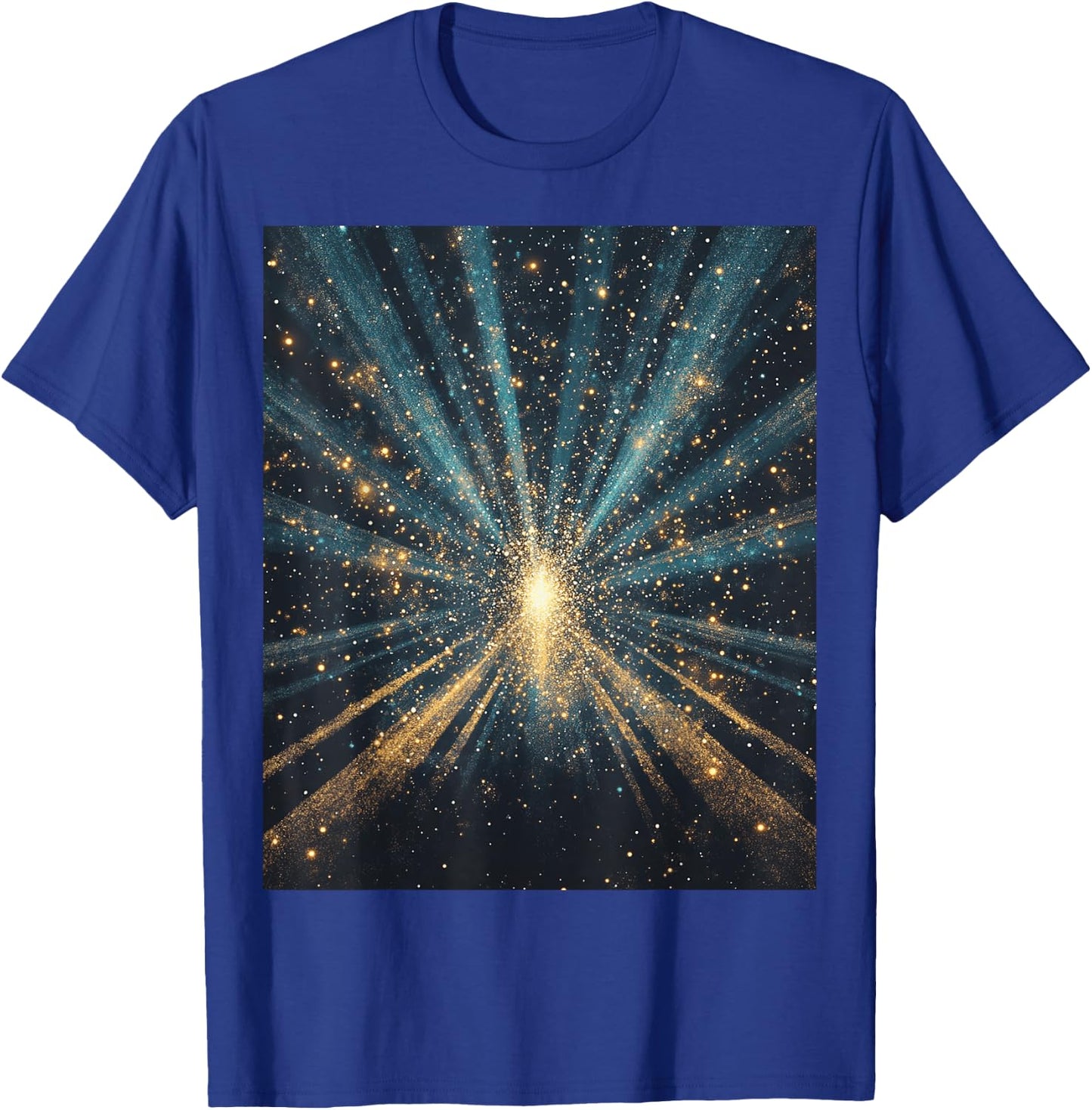 Cosmic Explosion Stars for Space Enthusiasts T-Shirt - T-Shirt | Royal