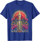 Art Deco Fountain Pen with Floral Ornament Retro Vintage T-Shirt - T-Shirt | Royal