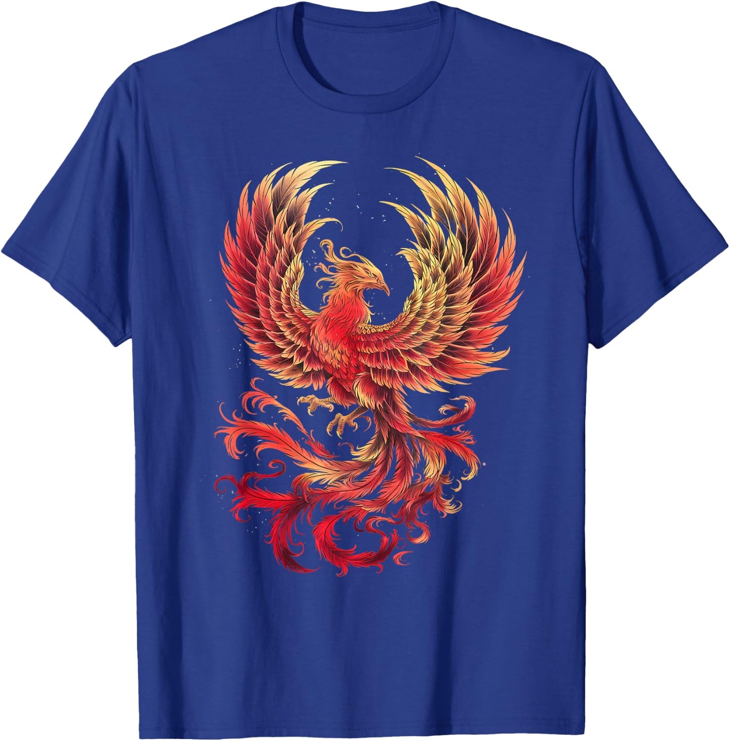 Phoenix Full Moon Rejuvenating Bird Phoenix , black T-Shirt - T-Shirt | Royal