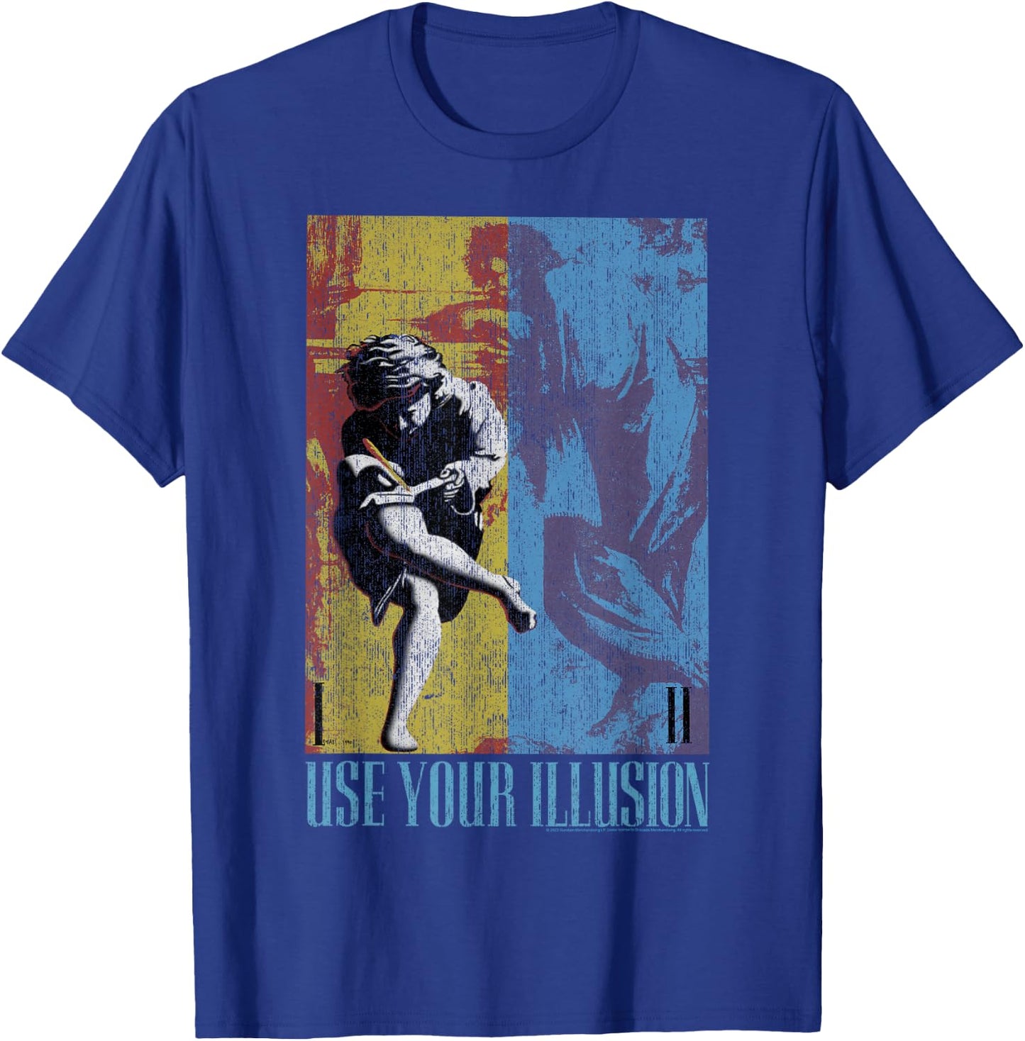 Guns 'n' Roses Double Illusion Rock Music Band , black T-Shirt - T-Shirt | Royal