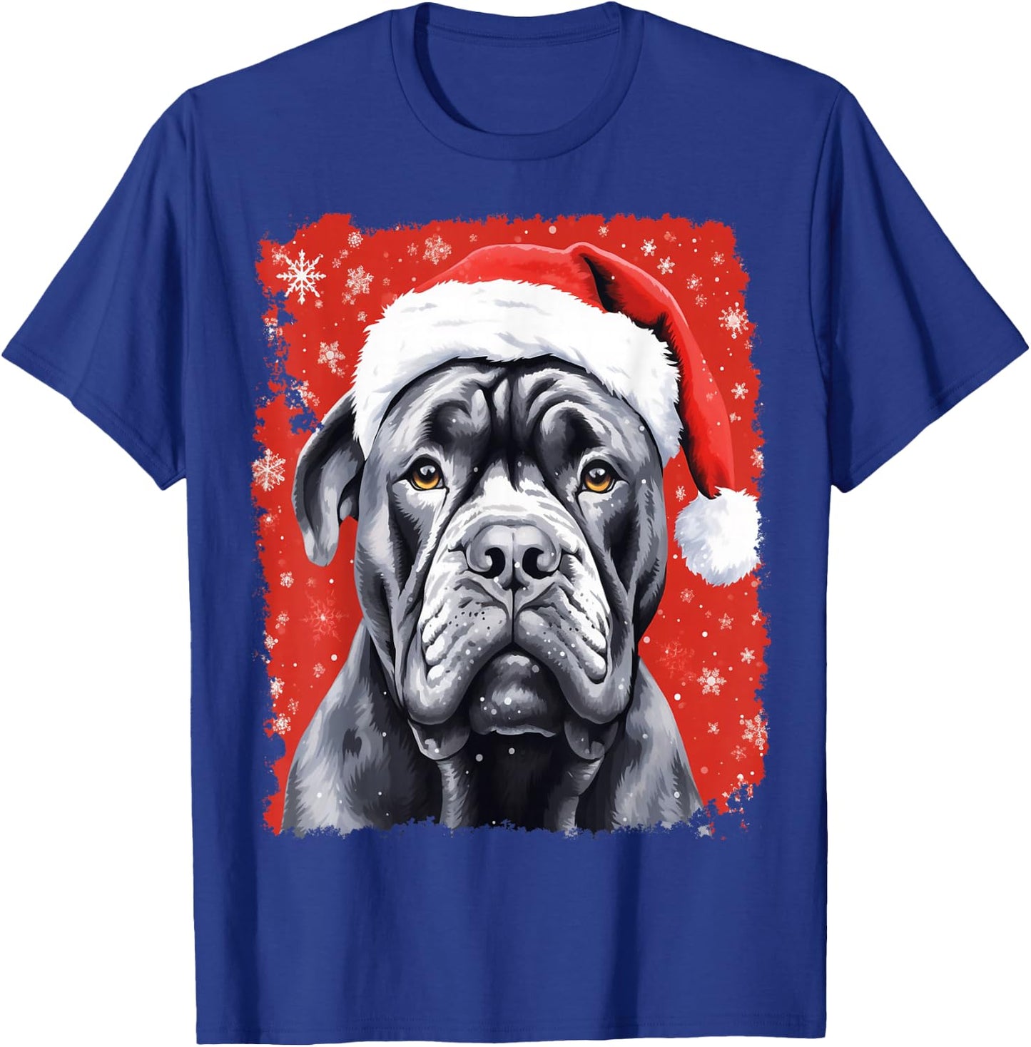 Pop Art Dog Cane Corso Christmas T-Shirt - T-Shirt | Royal