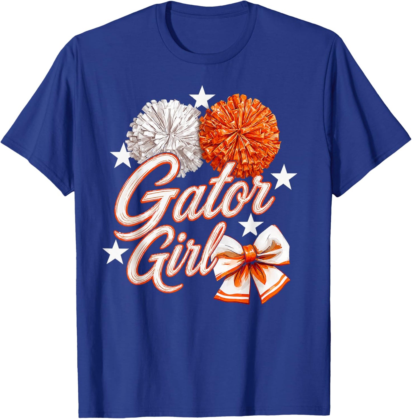 Gator Girl High School Sports Fan Team Spirit Mascot T-Shirt - T-Shirt | Royal