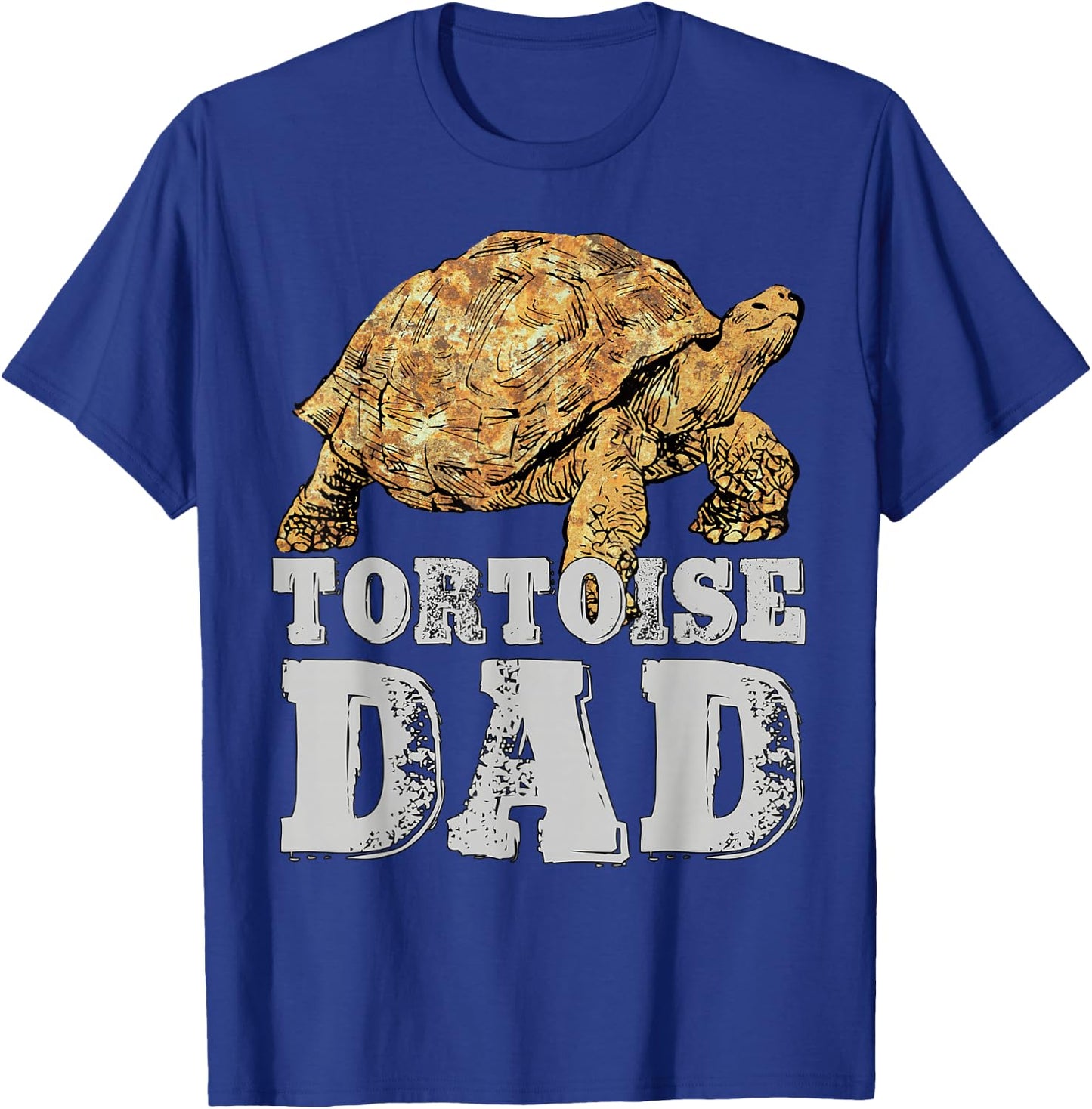 African Spurred Dad Sulcata Tortoise T-Shirt - T-Shirt | Royal