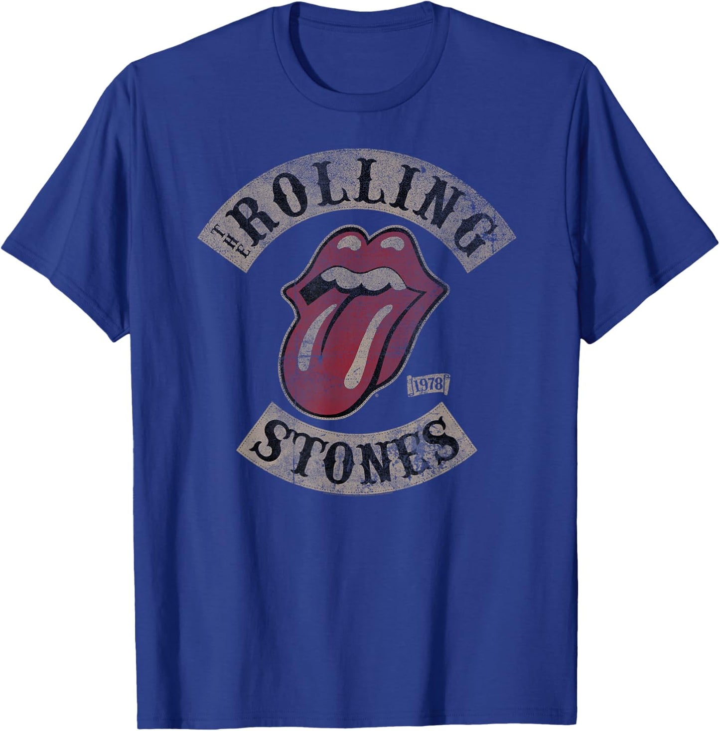 Official The Rolling Stones Tour 78 Rock Music Band T-Shirt - T-Shirt | Royal