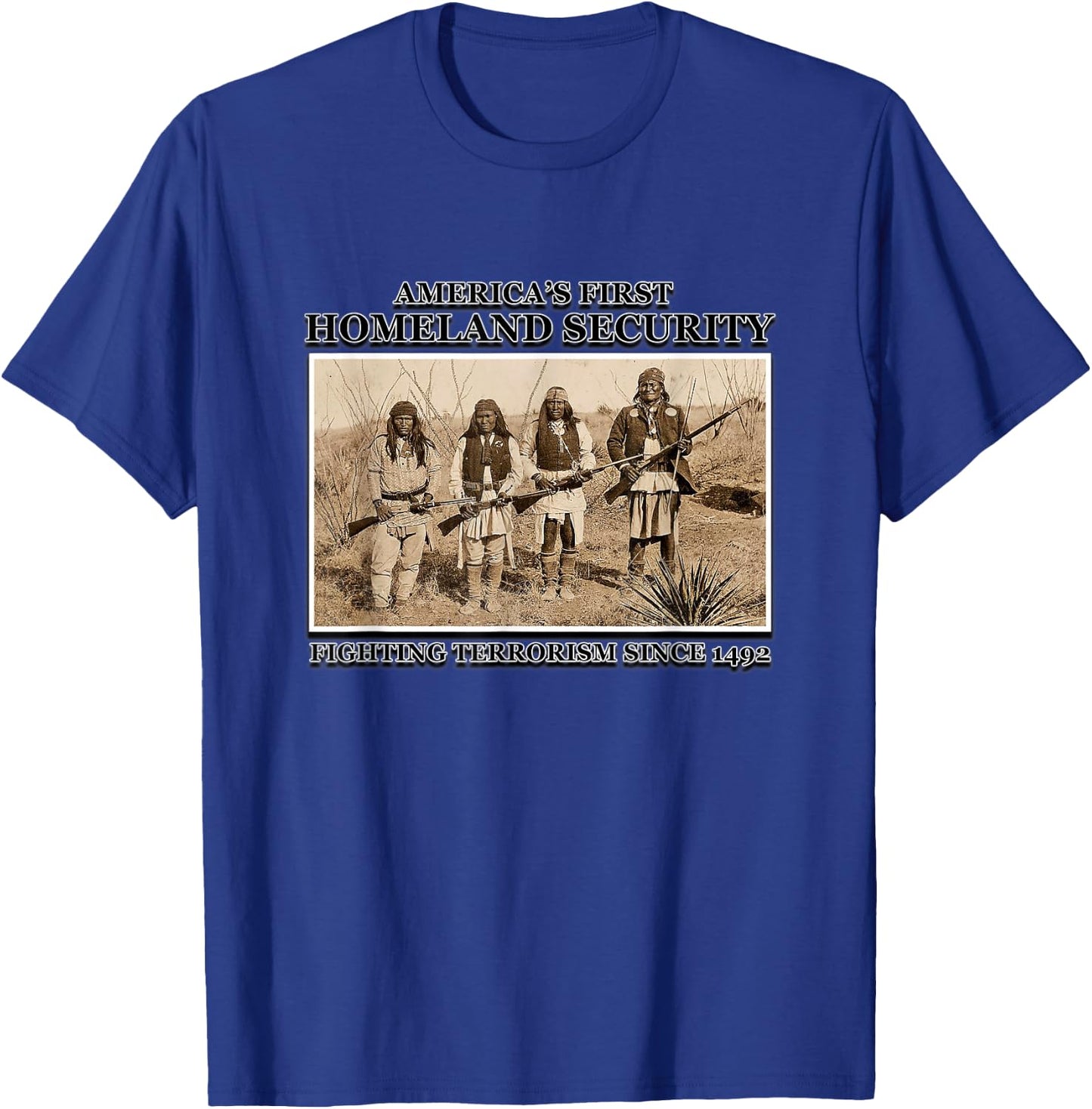 America's First Homeland Security T-Shirt - T-Shirt | Royal