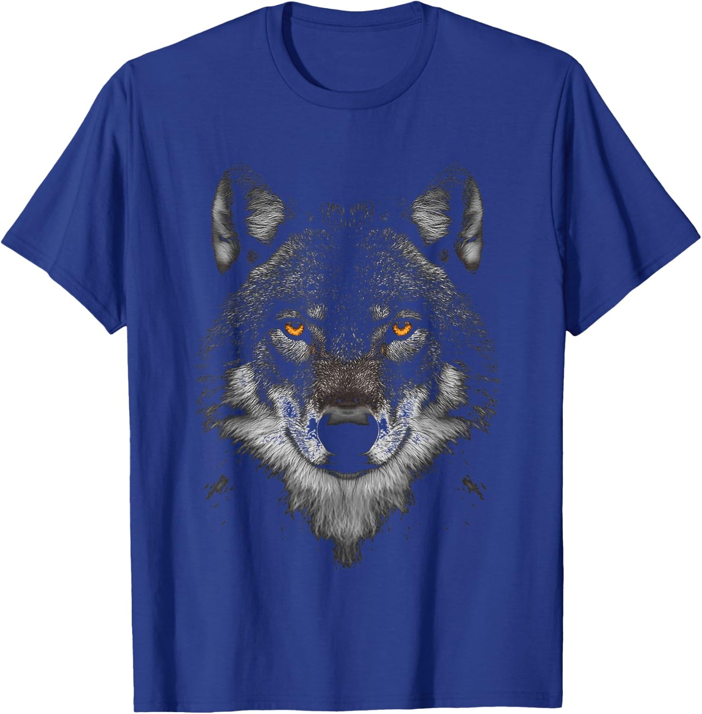 Wolf Animal Motif Artwork Wolf , black T-Shirt - T-Shirt | Royal