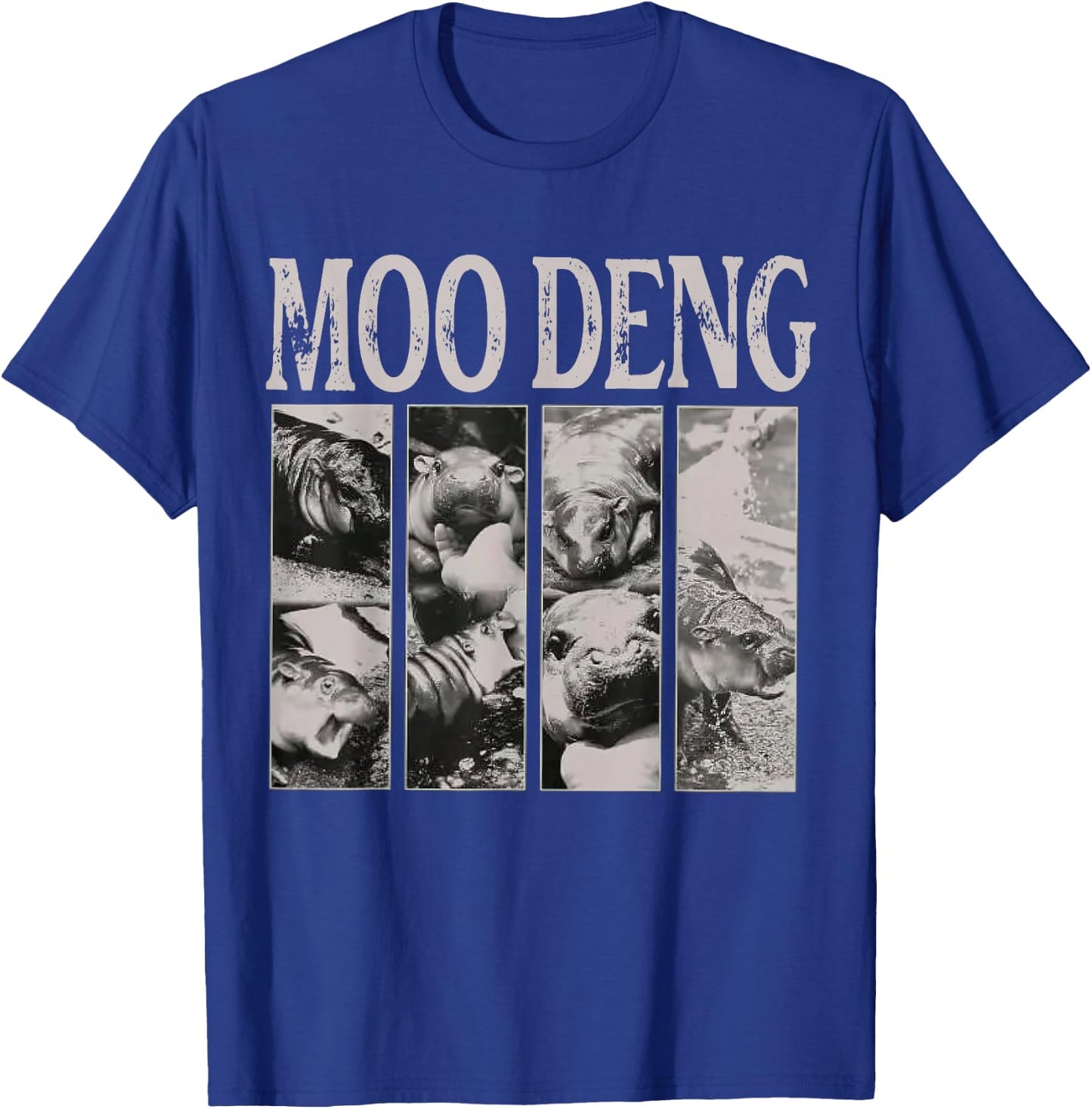 Retro In My Moo Deng Moo Deng Lover Cute Hippo Clothing T-Shirt - T-Shirt | Royal