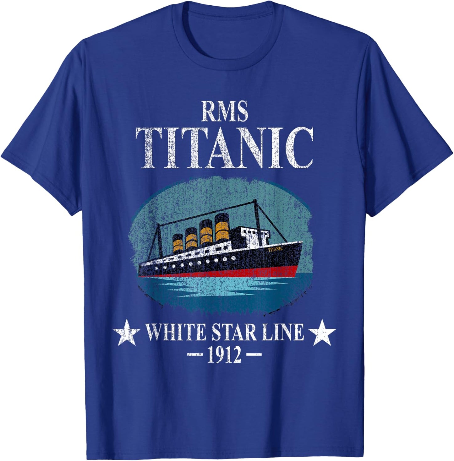 RMS Titanic White Star Line Cruise Ship 1912 Boys Girls Kids T-Shirt - T-Shirt | Royal
