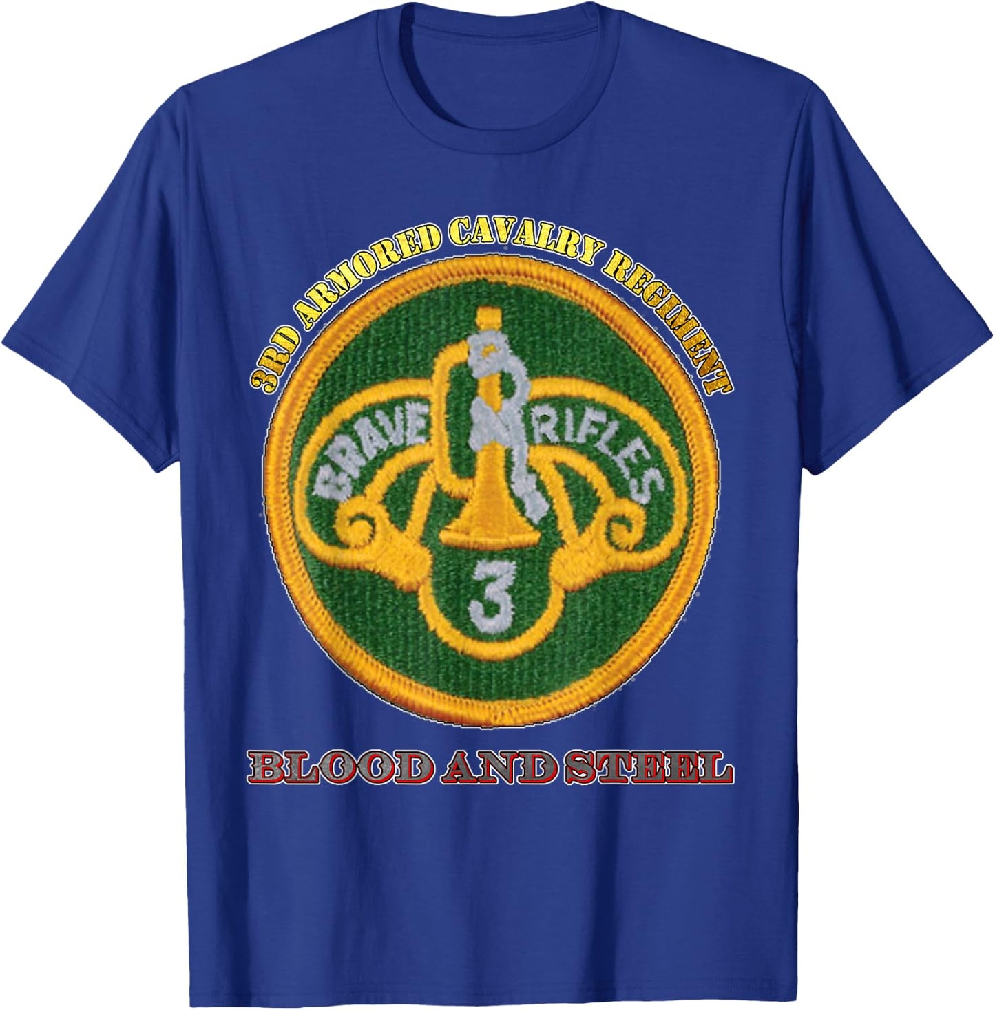 3rd Armored Cavalry Regiment - for Army 3rd ACR vets design T-Shirt - T-Shirt | Royal