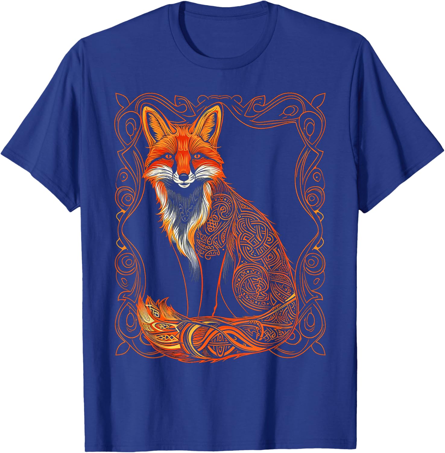 Fox Animal Illustration Fox , Black, S T-Shirt - T-Shirt | Royal