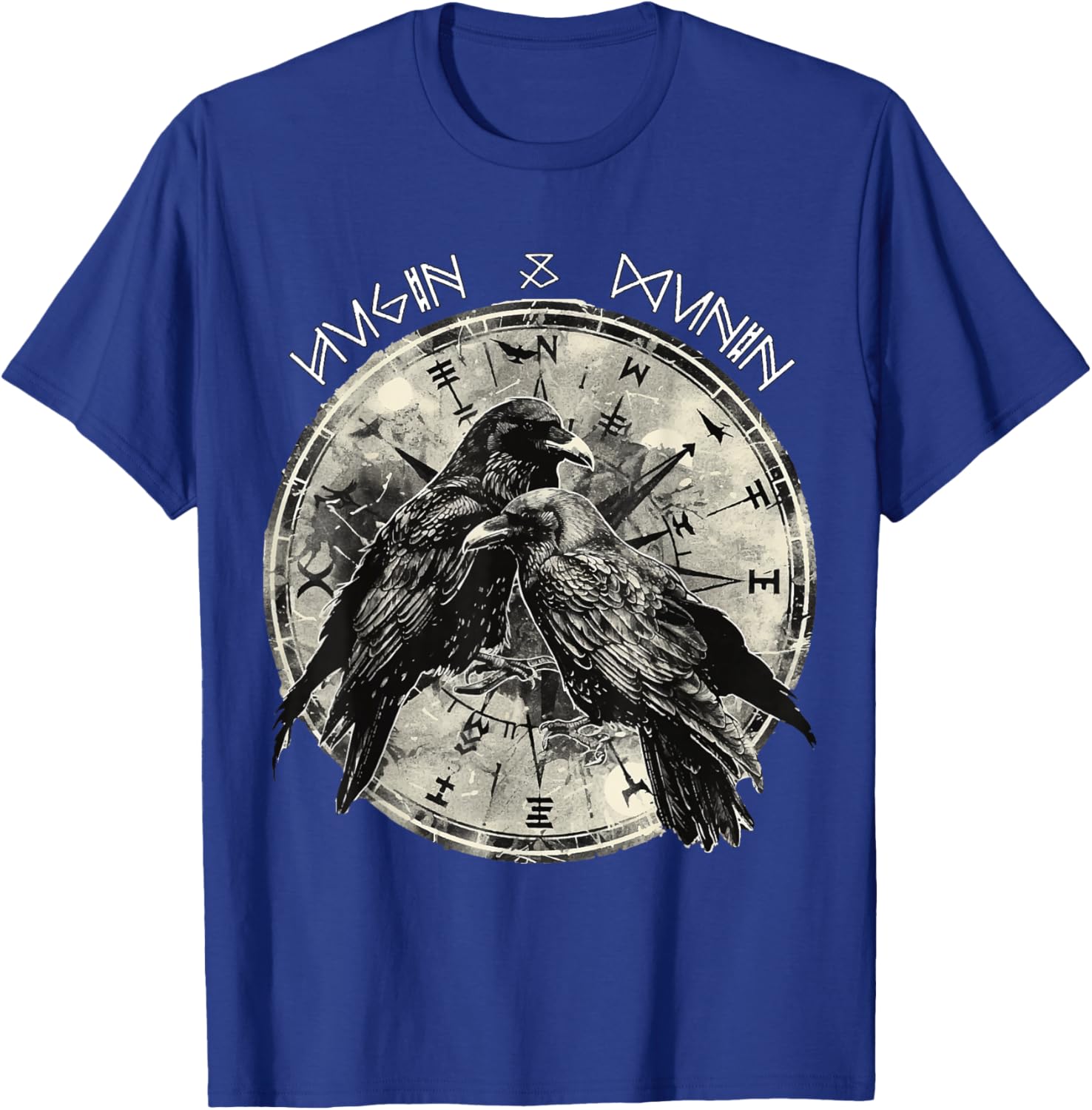 Hugin & Munin The Ravens Odins Viking Celts Valhalla Raven , black T-Shirt - T-Shirt | Royal