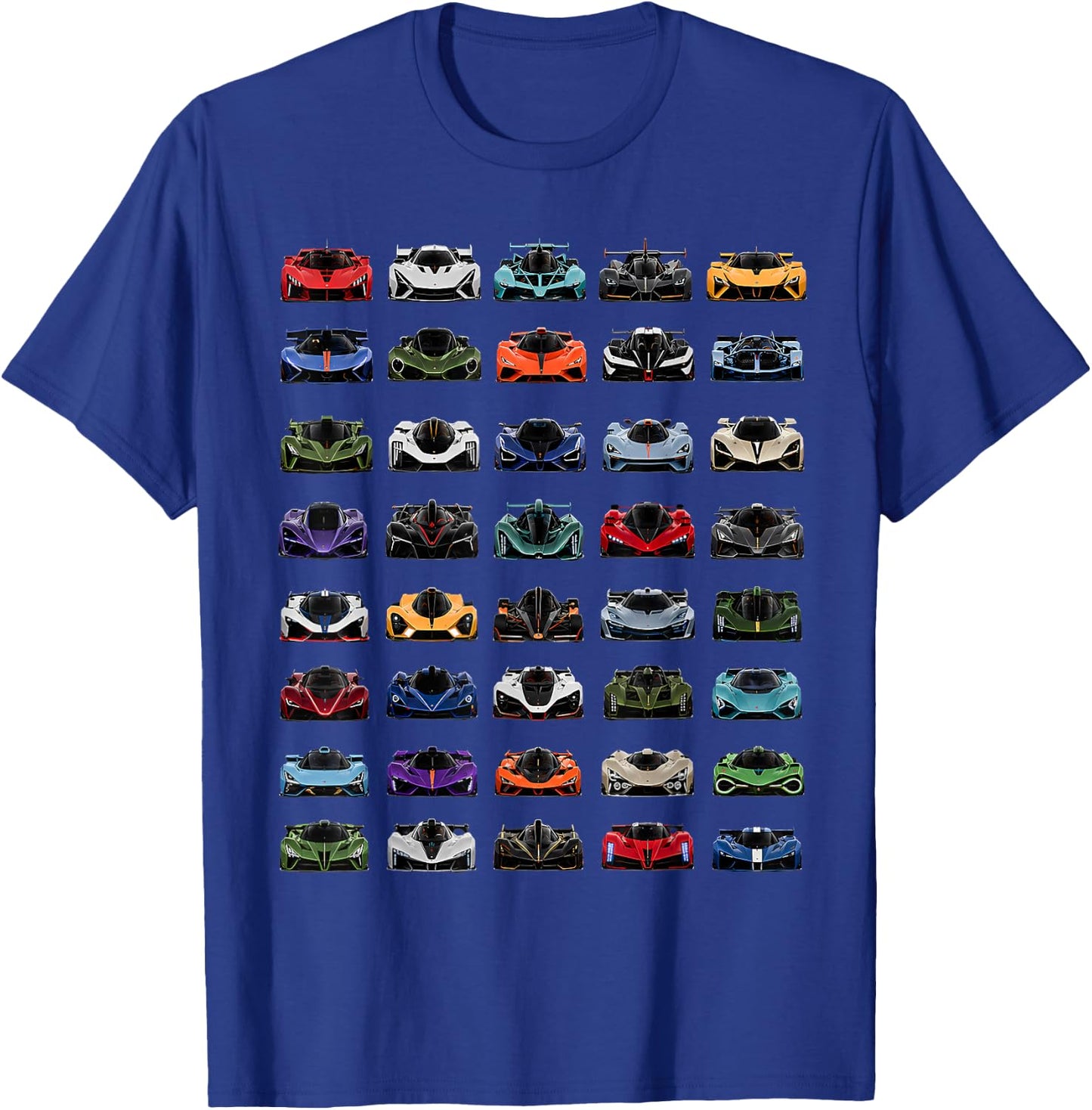 Exotic Hypercar Collection Supercar Racing Design T-Shirt - T-Shirt | Royal