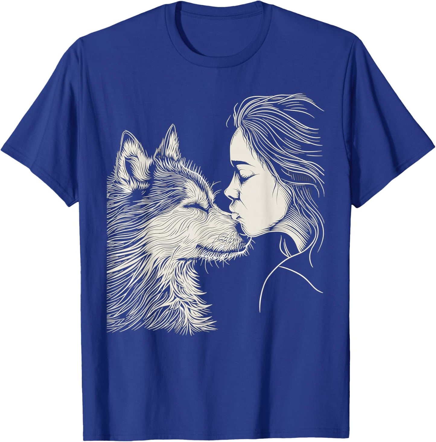 Alaskan Malamute Mom Malamute Dog Art Mother's Day Men Women T-Shirt - T-Shirt | Royal