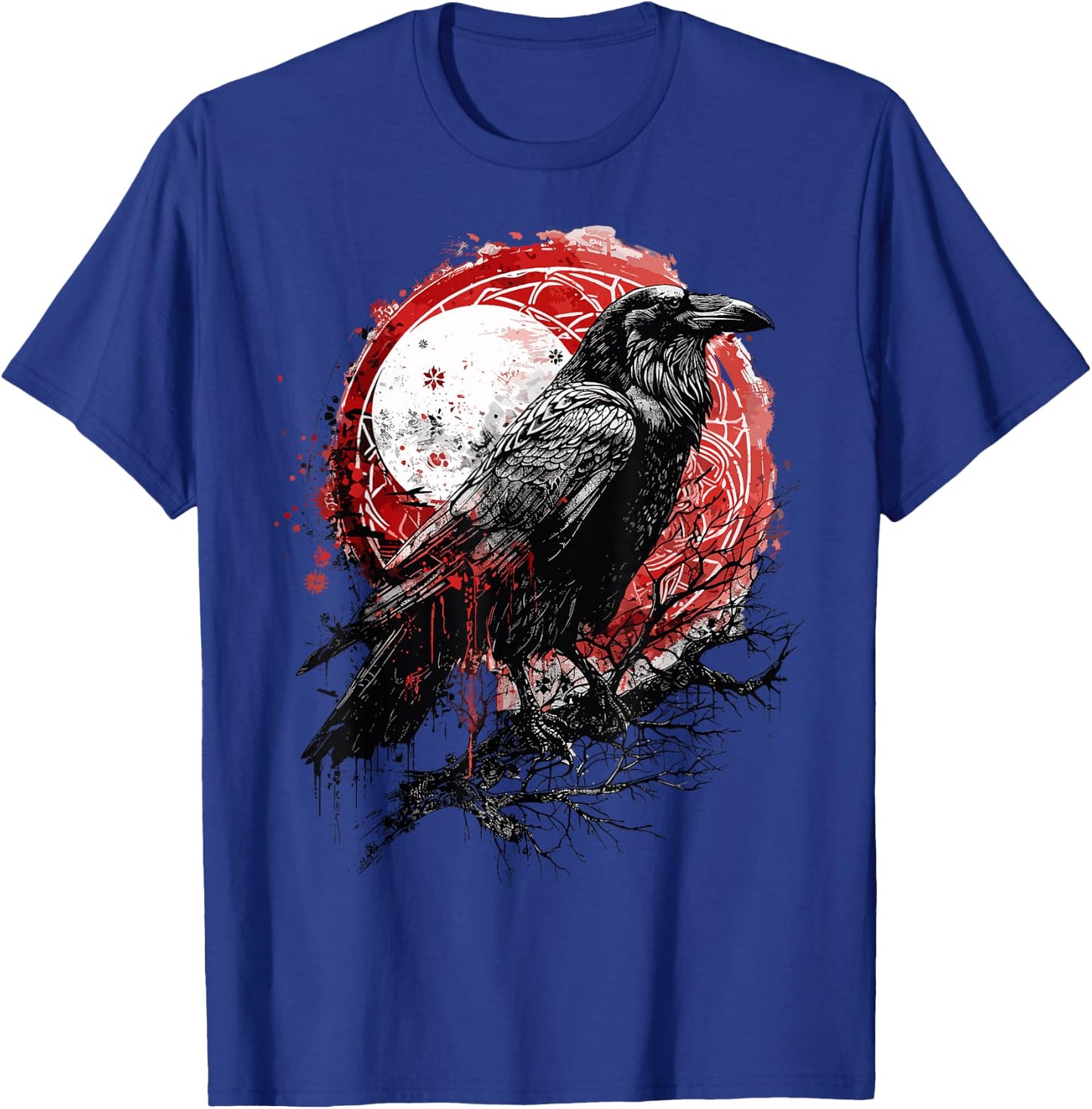 Odin Ravens Huginn & Muninn Vegvisir Vikings Myth Norse T-Shirt - T-Shirt | Royal