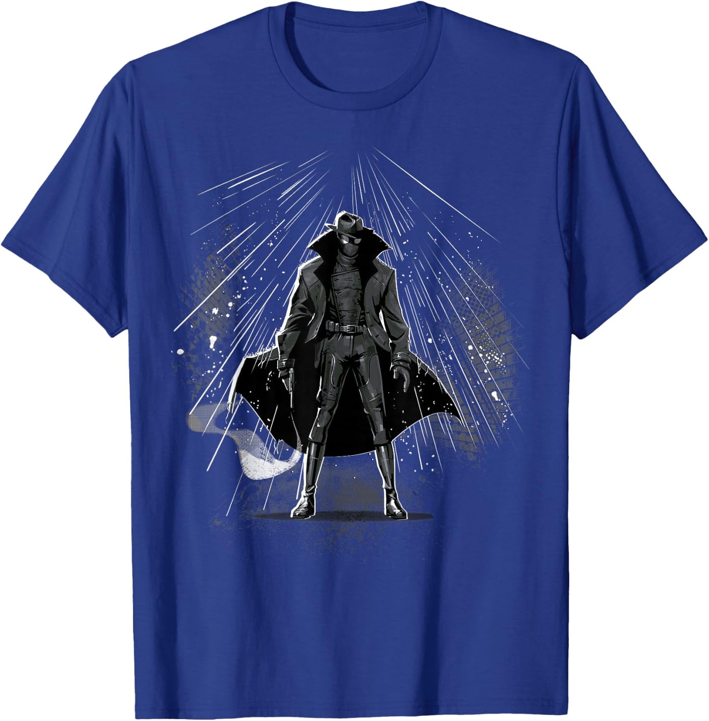 Marvel Spider-Man Spider-Noir Trenchcoat Standing in Rain T-Shirt - T-Shirt | Royal
