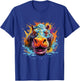 Hippo Hippopotamus Colourful Portrait Motif Artwork Splash T-Shirt - T-Shirt | Royal